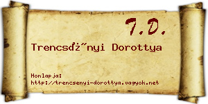 Trencsényi Dorottya névjegykártya
