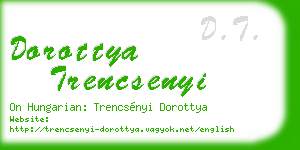 dorottya trencsenyi business card